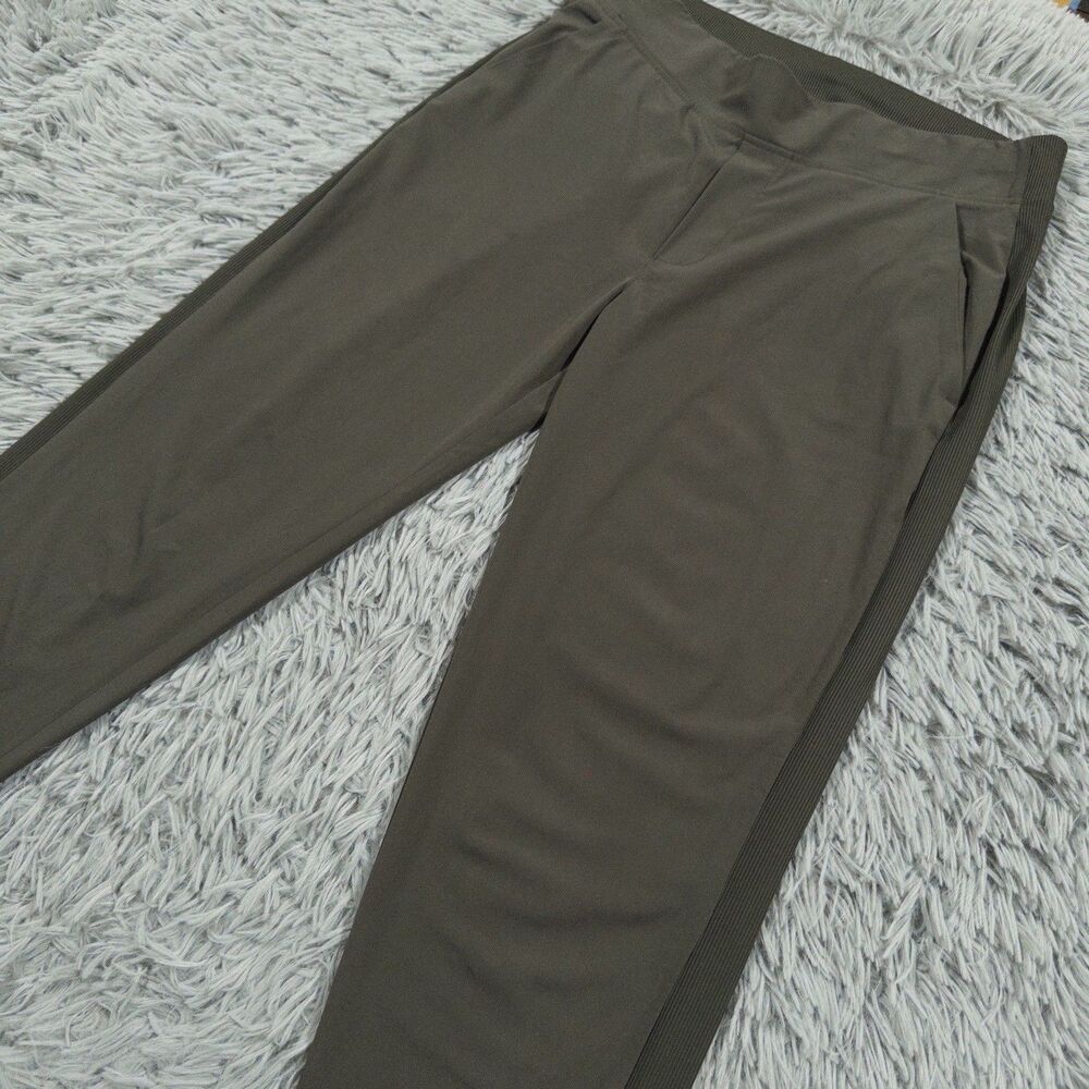 Athleta Pants 6 (Fits 30x28) Green Brooklyn Mid Rise Ankle Waistband Womens